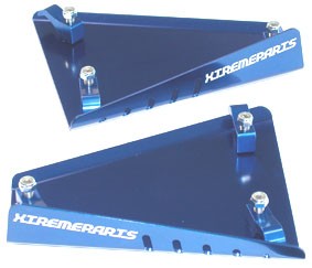 A-arm skid plates SMC blue