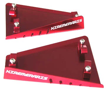 A-arm skid plates SMC red