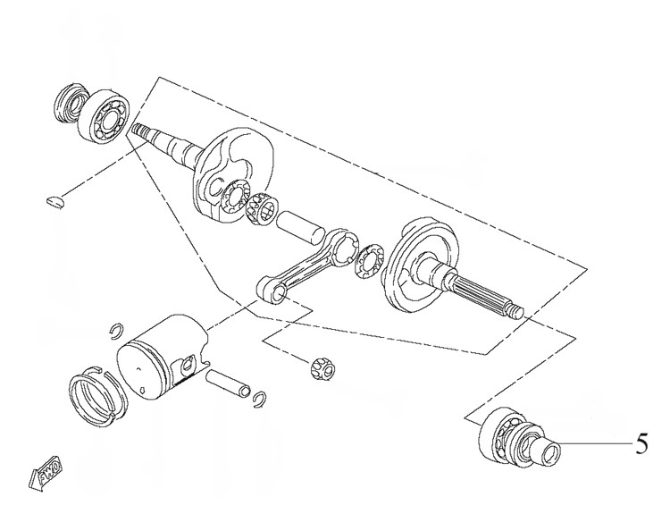 Collar, L Crankcase