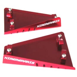 A-arm skid plates SMC red