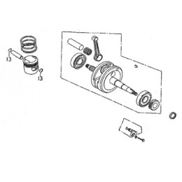 Circlip, piston pin 15m/m