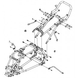 Support, front fender R/H