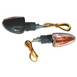 Atv winkerlamp carbon per piec